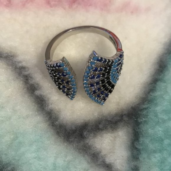 Mult Stone Pave Encrusted ring - Picture 2 of 5